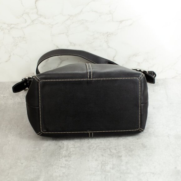 Coach Legacy 9566 Black Leather Crossbody Hobo Bag | Convertible | Authentic - Picture 4 of 8